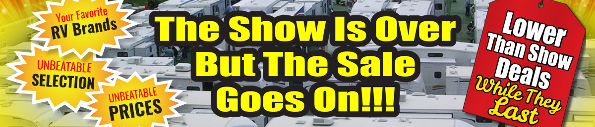 Show is Over Sale Hitch RV Banner